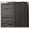 31" Engineered Wood Contemporary Two-Tone dressers Chest with Wooden Legs and Nickel Bar Pulls - 3 of 4