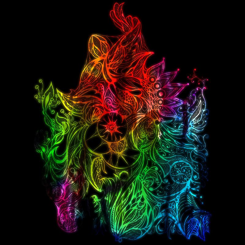 Adult Design By Humans Zen Botanical Rainbow Pride By EdgeWaresT-Shirt, 2 of 3