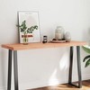vidaXL Table Top, Light Brown 55.1"x19.7"x(0.8"-2.4") Treated Solid Wood Live Edge - 2 of 4