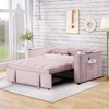 KTMBDW 2 in 1 Pull Out Couch,58" Convertible Sleeper Sofa Bed, Loveseat with Cup Holders,Storage Pockets,USB for Living Room,Bedroom,Apartment - 2 of 4