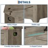 Lift-Top Toy Storage Bench with Safety Hinge, Modern Wooden Chest for Entryway Bedroom Living Room - 4 of 4