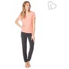 Aeropostale Womens Striped Cocoon Embellished T-Shirt, Orange, Medium - 3 of 3
