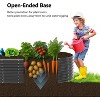 VINGLI 8x4x2ft Raised Garden Bed, Oval Planter Boxes Outdoor, Galvanized Raised Garden Beds for Gardening for Vegetables (Black) - 2 of 4