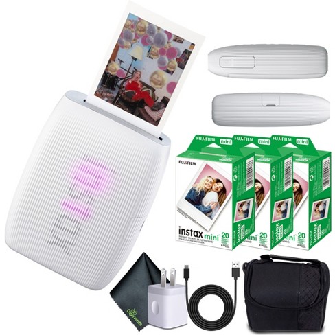Fujifilm Instax Mini Link 3 Smartphone Printer (clay White) + 60 