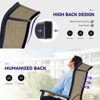 Swivel Dining Chairs Set of 2, Outdoor Swivel Breathable Textilene Patio Chairs for Front Porch, Backyard, and Deck - 3 of 4