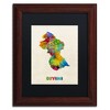 Trademark Fine Art-Michael Tompsett 'Guyana Watercolor Map' Canvas Art - 2 of 4