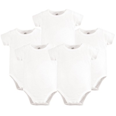 Touched By Nature Organic Cotton Bodysuits 5pk, White : Target
