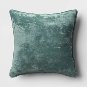 Luxe Velvet Square Throw Pillow - Room Essentials™ - 1 of 4