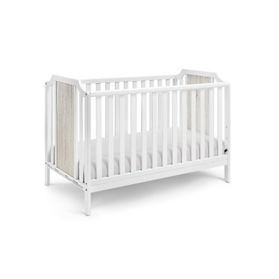 Acoinel Wooden Crib with Natural Accents for Nursery