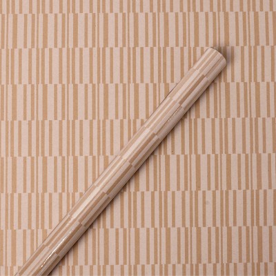 Recycled Paper Geometric Kraft Wrapping Paper - Spritz™