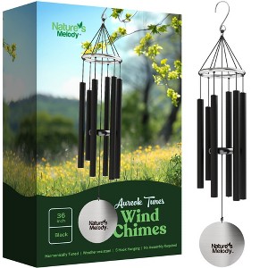 Nature's Melody Aureole Tunes Wind Chimes - 6-Tube Rustproof Aluminum Outdoor Windchime - 1 of 4