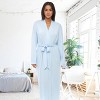 ADR Women's Lightweight Cotton Robe, Classic Soft Knit Long Lounge Robe with Pockets - 2 of 4