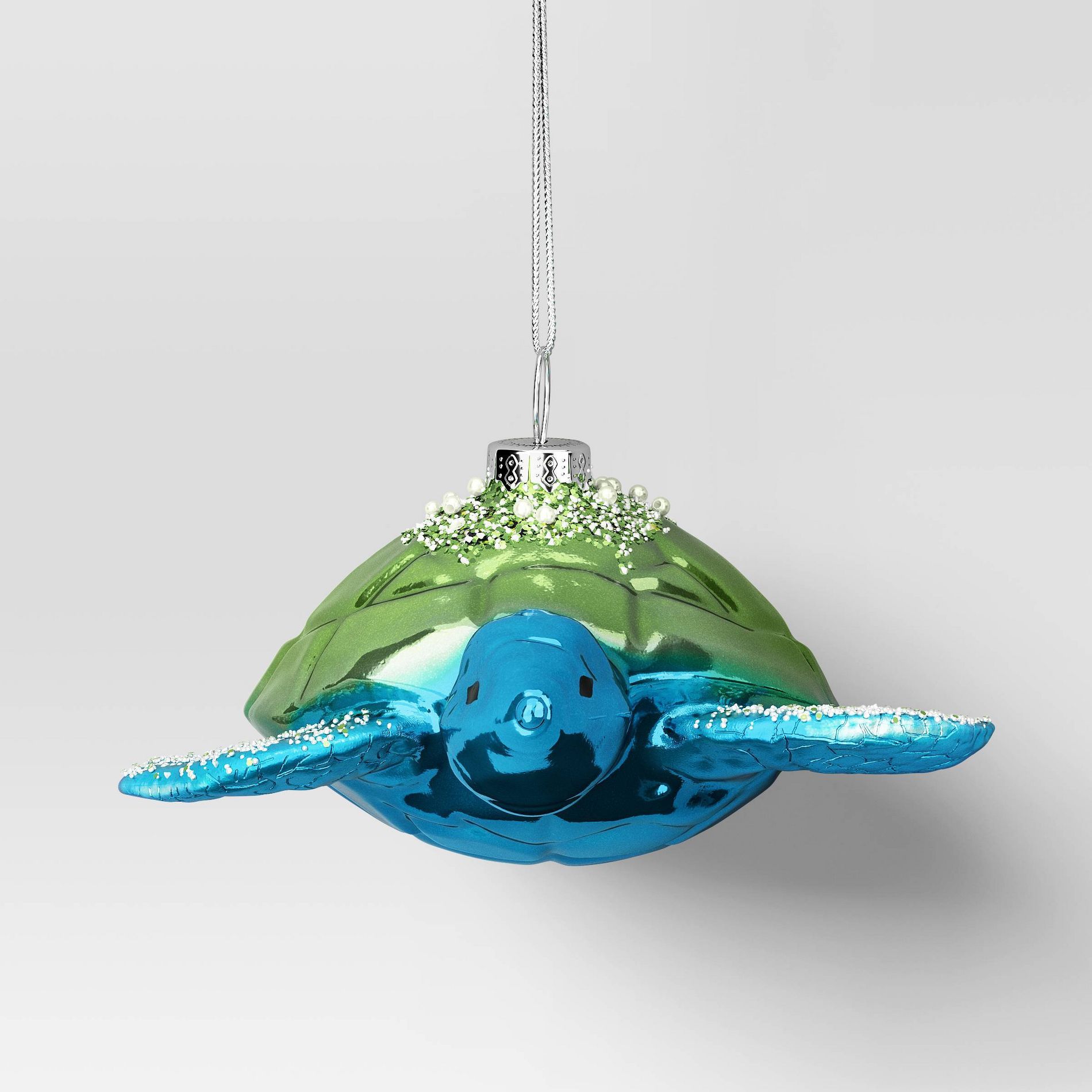 Christmas Glass Sea Turtle Ornament - Wondershop™