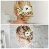Unique Bargains Women's Flexible Simulated Flowers Hair Clip Comb 1 Pc - 4 of 4