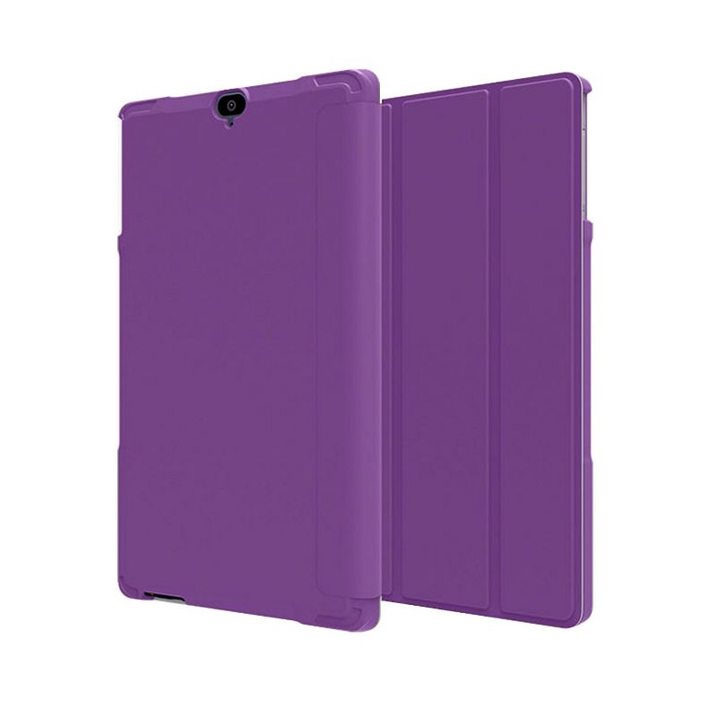 Verizon Folio Case & Tempered Glass Bundle for Ellipsis 8 HD - Purple, 1 of 3