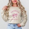 Simply Sage Market Women's Graphic Sweatshirt Embroidered Georgia Cherokee Rose - PINK - 2 of 4