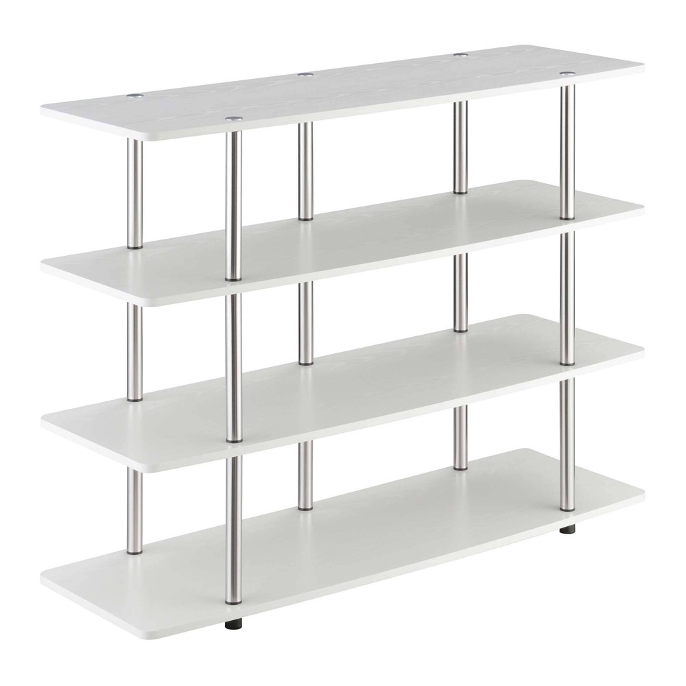 Photos - Mount/Stand Designs2Go XL Highboy 4 Tier TV Stand for TVs up to 55" White - Breighton