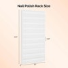 Karl Home White 10 Layers Wall Mount Nail Polish Organizer Rack with Acrylic Baffle - 4 of 4