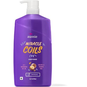 Aussie Miracle Coils Conditioner with Macadamia Nut Oil for Defined Coils, Paraben Free, 26.2 fl oz - 1 of 1
