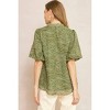 Women's Bubble Sleeve V-Neck Top - entro - 2 of 4
