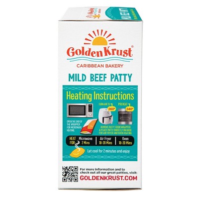 Golden Krust Jamaican Style Mild Beef Frozen Patties - 9oz/2ct