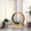 PawHut Cat Running Wheel, Cat Tree with Carpet Runway Cat Exercise Wheel with Brake Cat Tower Pet Furniture for Kittens - 3 of 4