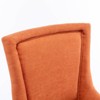 PAGED Modern Style Dining Chairs Set of 2 Upholstered Living Room Chairs with Wood legs and Bronze Nail Head for Living Room - 4 of 4