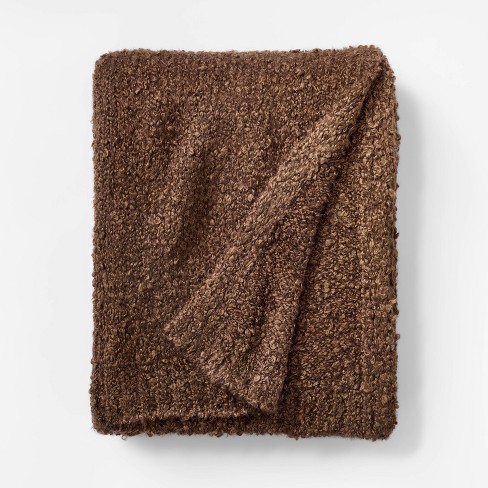 Marled Boucle Oversized Tassaleded good Throw Blanket