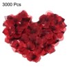Unique Bargains Decoration Wedding Party Silk Artificial Flower Petals Red Black 3000 Pcs - 3 of 4