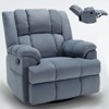 NicBex Swivel Recliner Chair Rocking Chair Reading Chair Armchair Comfy Chair in Fabric for Living Room, Bedroom - 2 of 4