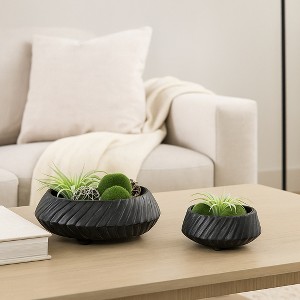 Decorative Tapered Bowl for Coffee Table - Stylish Centerpiece Table Decorations or Entry Table for Home Decor Accent - Set of 2, 6" - 1 of 4