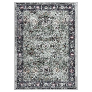 Coolmee Vintage Living Room Area Rug Soft Washable Oriental Traditional Distressed Rugs Indoor Floor Carpet for Home Office Decor - 1 of 4