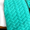 Slickblue 3 Piece Full/Queen, Soft Vermicelli Quilted Quilt and Shams, Quilt Set, Vertical Stripes, 9 Options - 4 of 4