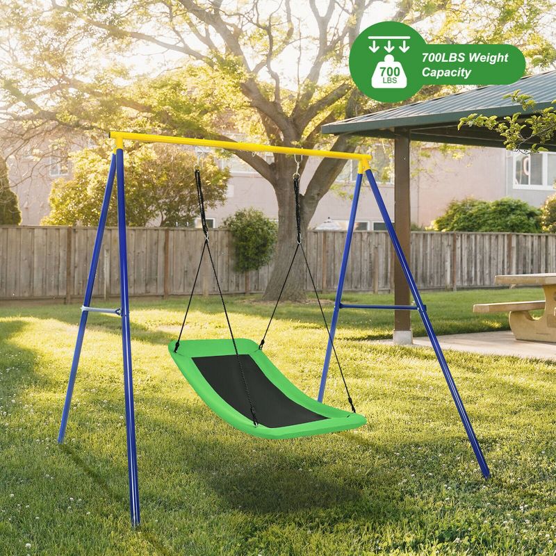 Costway 700lb Giant 60'' Platform Tree Swing for Kids and Adults, 4 of 11
