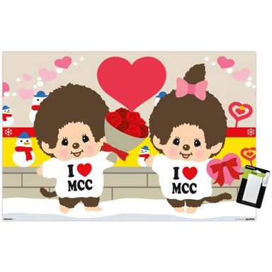 Trends International Monchhichi - I Love Monchhichi Unframed Wall