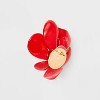 Orange Flower Center Post Earrings - A New Day™ Orange - 2 of 2