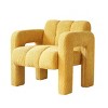 31.1" Wide Modern Boucle Accent Chair,Upholstered Armchair with High Density Foam for Living Room Bedroom Lounge-Baofuwish - 3 of 4