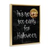 Stupell Industries Never Too Early For Halloween Floating Frame Canvas Art - 2 of 4