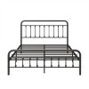 Accent Bed Frame Victorian Metal with Under Bed Storage for Bedroom Queen Size - 3irtyhousy - 3 of 4