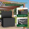 Sersper 45 Gal Outdoor Resin Deck Box and Bench, Multipurpose Storage Container for Patio and Garden - 2 of 4