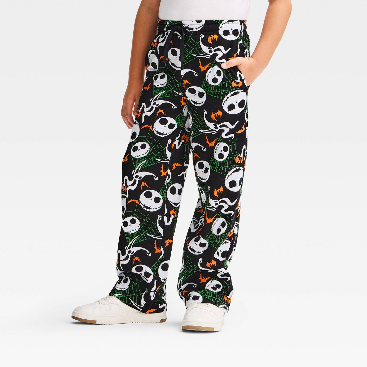 Boys' Disney The Nightmare Before Christmas Halloween Lounge Pants - Black