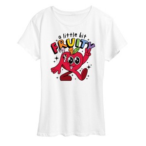 Women's - Instant Message - A Little Bit Fruity Short Sleeve Graphic T-Shirt - 1 of 4