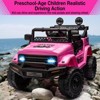 Electric Car for Kids, 12V Ride on Truck Car with Remote Control Spring Suspension, LED Lights, Music, 3 Speeds - 4 of 4