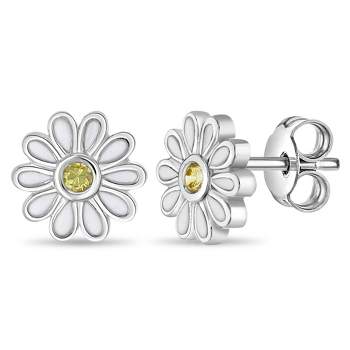 Girls' The Perfect Daisy Standard Sterling Silver Earrings - In Season Jewelry