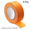 Unique Bargains Strong Adhesion No Sticky Residue DIY Crafts Masking Tapes 1" x 21 Yards 6 Pcs - 3 of 4