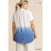 Women's Dip Dyed Button Down Plus Shirt - umgee - 3 of 3
