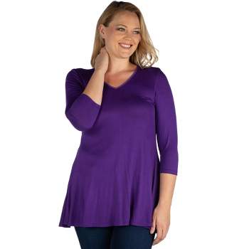  YMUQEIGH Loose Fit Tunic Tops for Women Plus Size