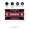 Evergreen Come Back with Tickets University of Oklahoma 28" x 16" Woven PVC Indoor Outdoor Doormat - 2 of 4