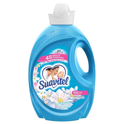 Suavitel Scented Liquid Fabric Softener and Conditioner - Field Flowers - 120 fl oz