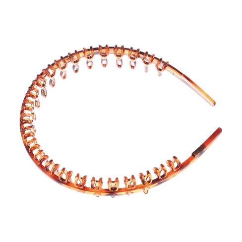 Unique Bargains Women's Fashion Anti-Slip Toothed Hairband Amber 1 Pc - image 1 of 4